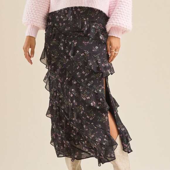 Altar’d State Floral Ruffle Skirt - Size XL - NEW WITH TAG - Picture 2 of 9